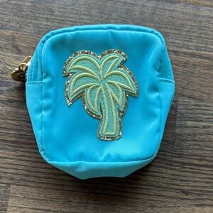 Stoney Clover Lane Aqua Zipper Pouch